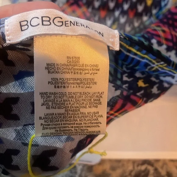 BCBGeneration Multicolor Plaid Scarf - Picture 4 of 4